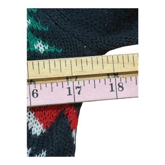 Ugly Christmas Sweater Womens Small Festive Xmas Trees Stockings Pullover - Picture 7 of 8